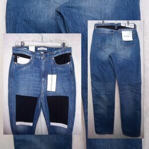 Calvin Klein jeans keeling patchwork Hi rise straight size 29 x 32 street wear